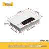 Desktop Cable Management Box: Flip-up Cover for Desk Cable Hole - Wire Pass-through and Decorative Rectangular Plate