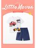 Летний повседневный набор для мальчиков Little Maven с мультяшными машинками, детская одежда в европейском и американском стиле