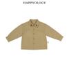 Детская хлопковая рубашка Happyology с длинным рукавом и воротником