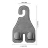 Car Purse Hooks Double 2 In 1 Car Headrest Hook Seat Double Hooks Multifunctional Auto Backseat Hangers Headrest & Seat Hook