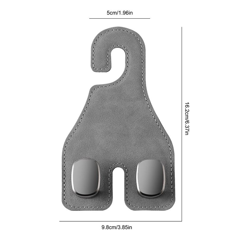Car Purse Hooks Double 2 In 1 Car Headrest Hook Seat Double Hooks Multifunctional Auto Backseat Hangers Headrest & Seat Hook