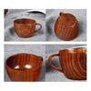 Wooden Water Cup Teacups Coffee Mug Vintage Drinking Cup for Tea Wine