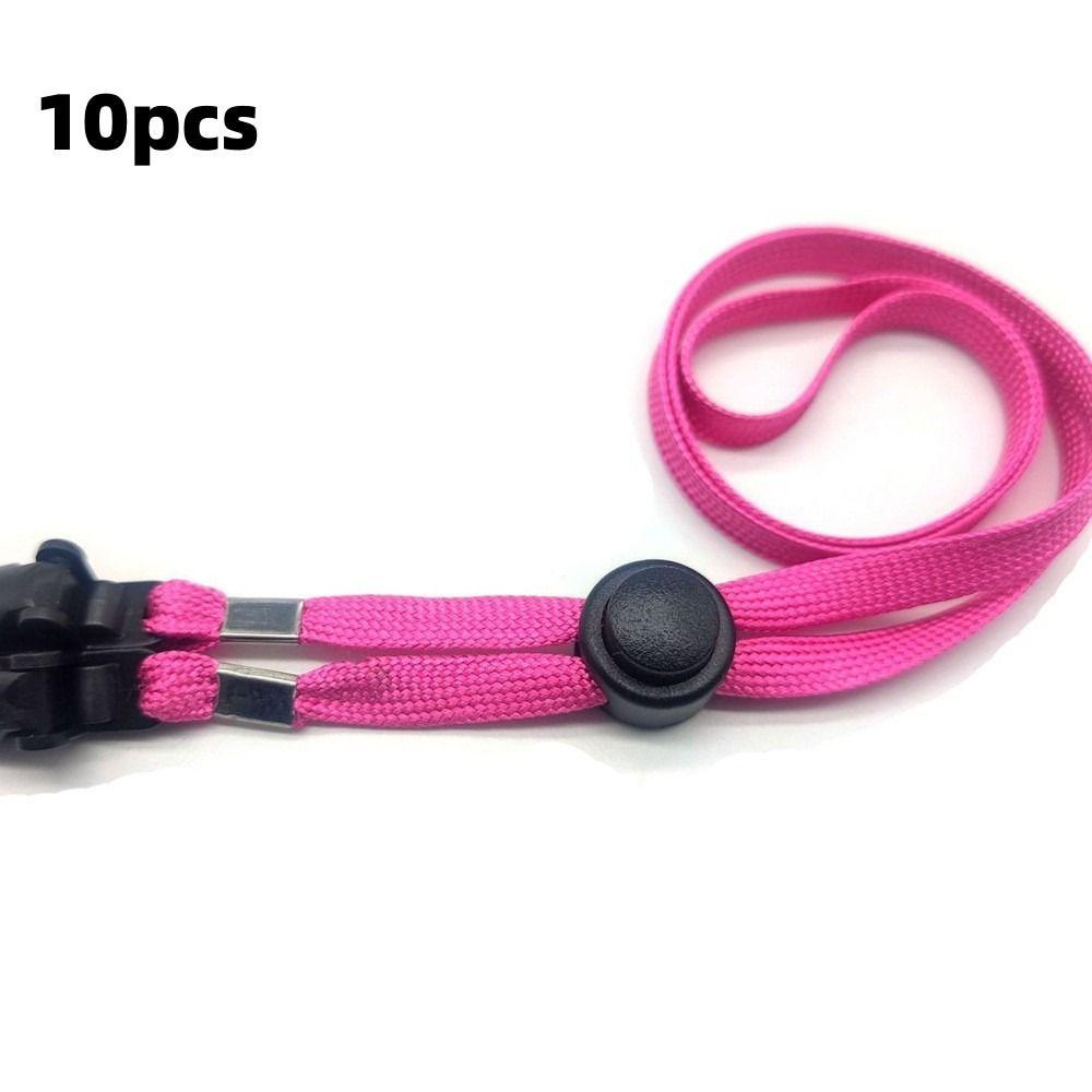 10pcs 70cm Hat Chin Cord Anti-lost Adjusting Rope New Windproof Hat Strap Sun Hat