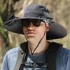 Solar Fan Hat For Men And Women Summer Outing Mountaineering Sunscreen Hat Three-Dimensional Large-Brimmed Bucket Hat