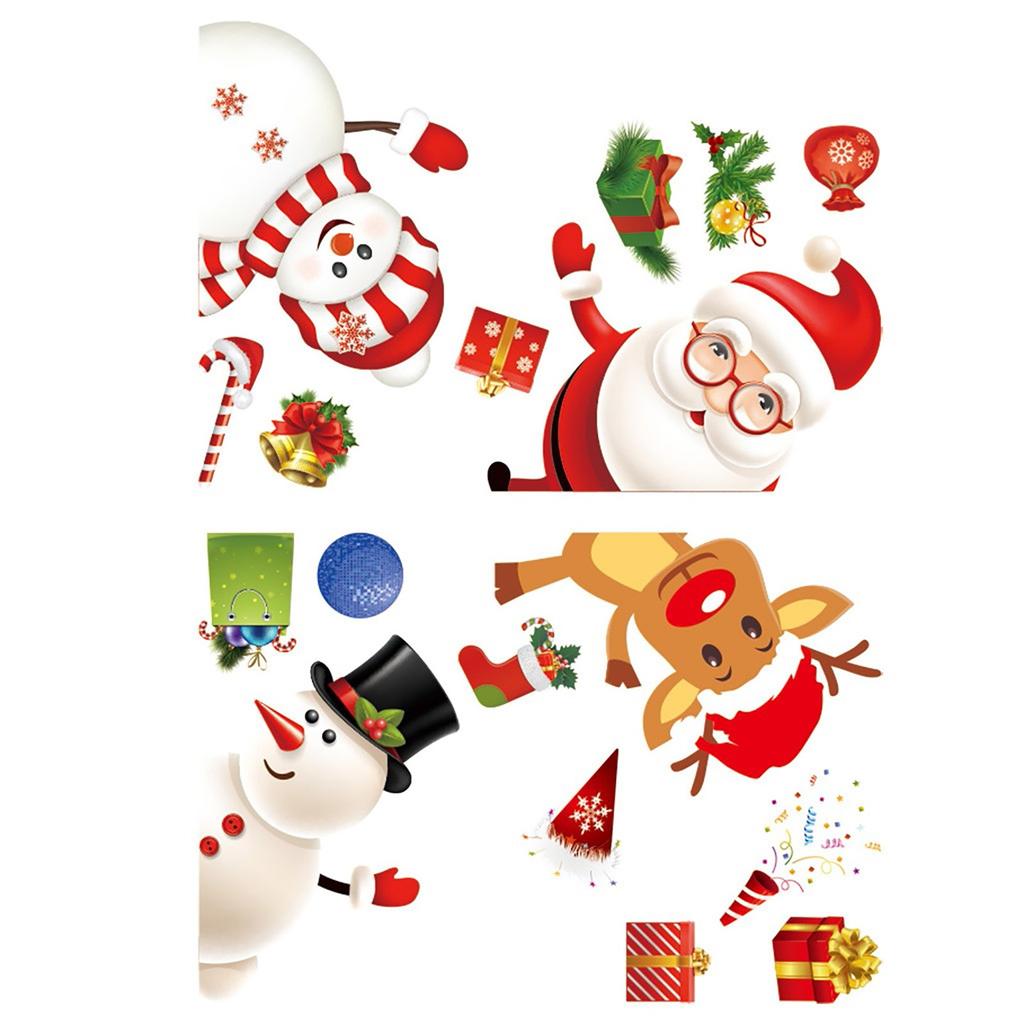 Christmas Stickers Shopping Mall Window Stickers Children's Room Stickers Wall Stickers Set Christmas Decoration