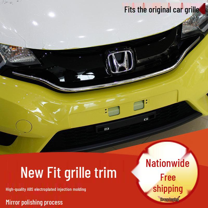 14-17 New Fit Center Grille Trim and Modification Bright Strip