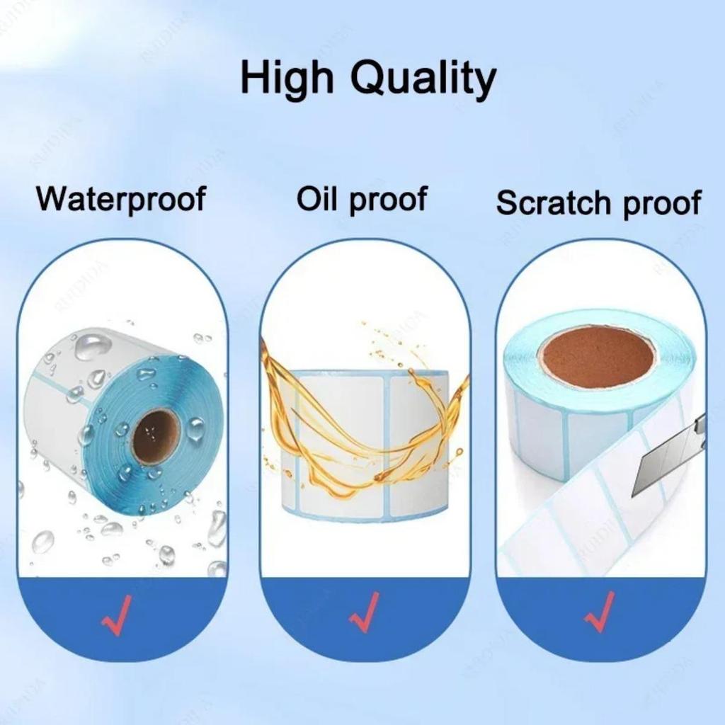 Direct Thermal Labels, White Thermal Printer Labels for UPC Barcode, Self-Adhesive Address Shipping Thermal Label Stickers