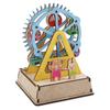 Breakfast LED Moving Ferris Wearing Car Assembly Kit DIY Korea 3d Puzzle