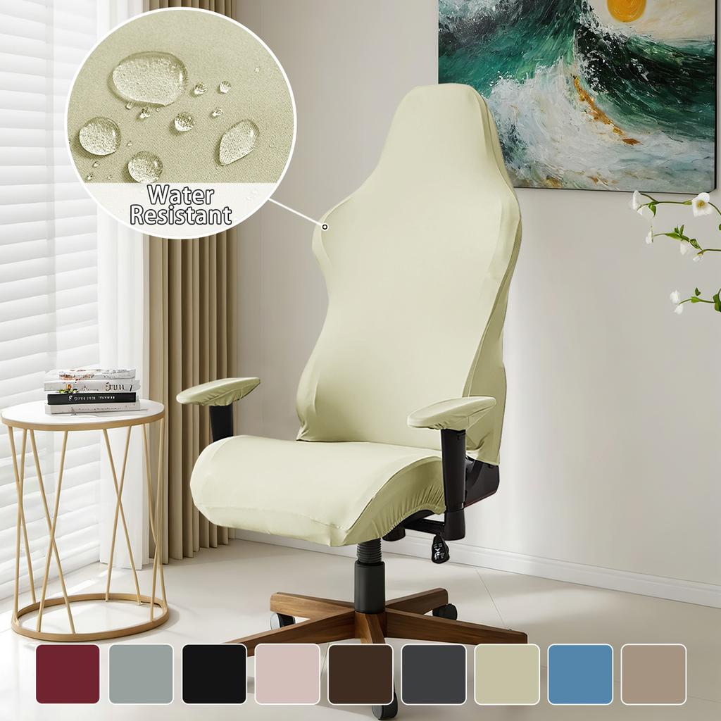 Водонепроницаемый чехол для киберспортивного кресла из молочного шелка, однотонный эластичный чехол для киберспортивного кресла, чехол для кресла-пятна