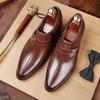 Men Dress Shoes Classic Luxury Oxfords Leather Shoes for Men Business Casual Loafers Quality Plus Size Men Wedding Formal Shoes