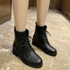 Fashion Short Boots 2024 Spring New Style British Breathable Internet Celebrity Casual Boots Slim Women's Shoes