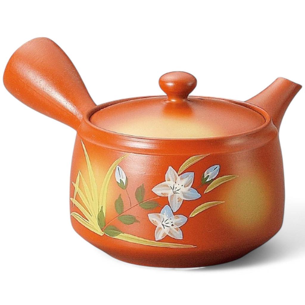 Премиальный чайник из зеленого чая с ситечком J-kitchens Tokoname-yaki, сделано в Японии, 370 мл,