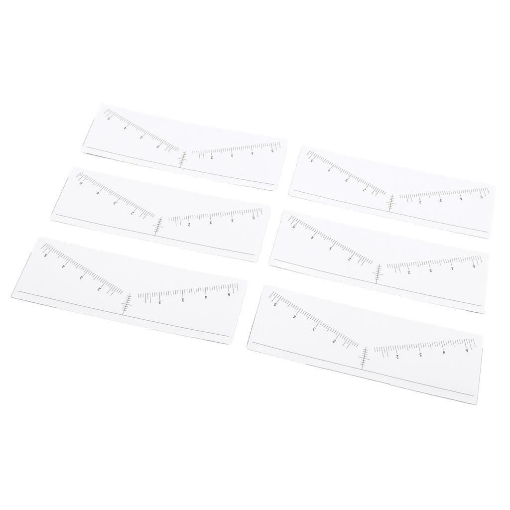 100 Sheets Disposable Eyebrow Ruler Stencils Stickers for Symmetrical Shaping Strong Adhesive Eyebro
