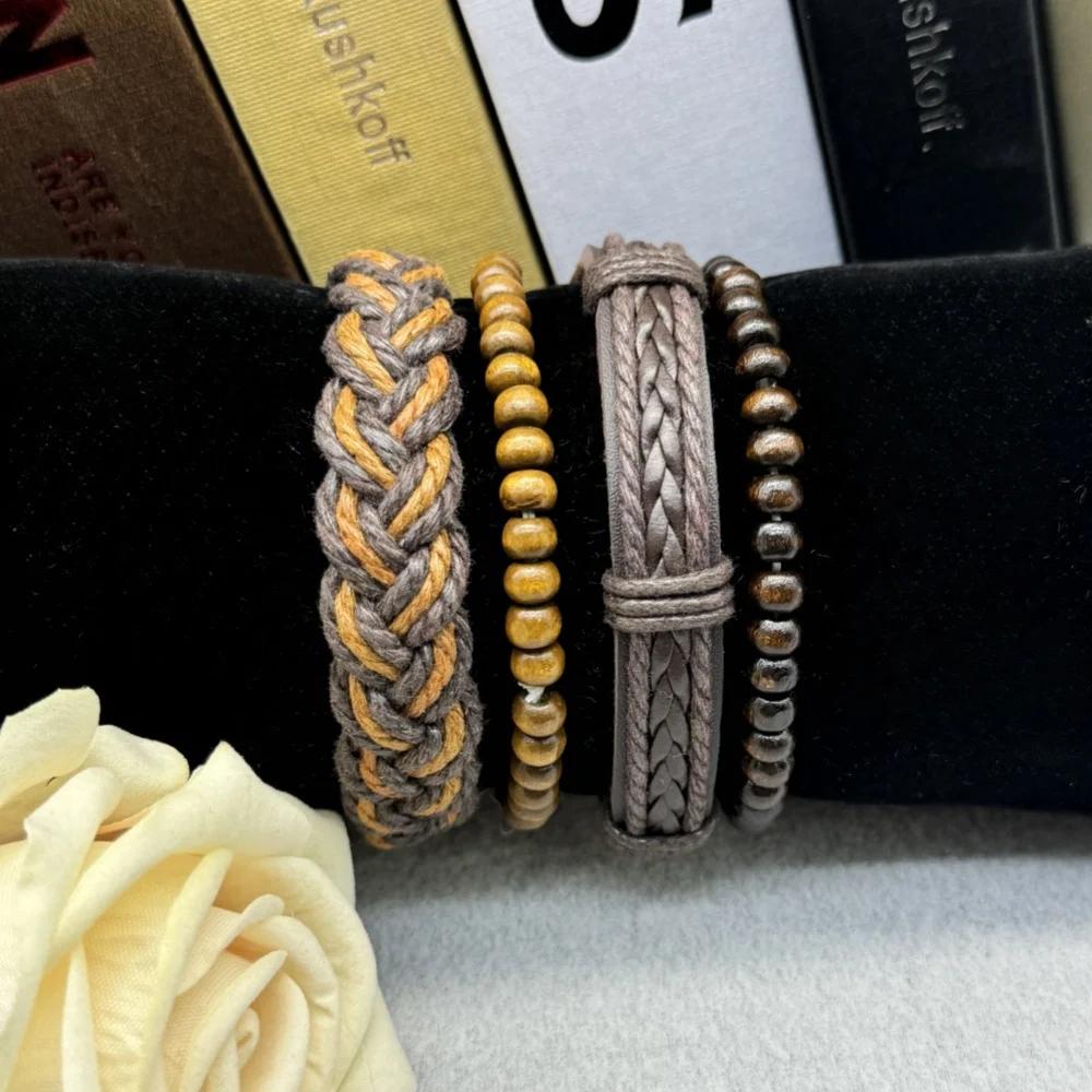 5 шт. Повседневные модные темпераментные простые деловые часы с большим циферблатом, включая коробку с браслетом, подходящие для деловых мероприятий