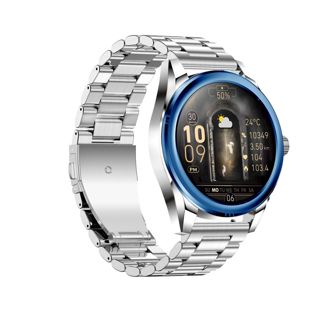 Rainbuvvy KC83 Bluetooth Call Smartwatch 1.43-дюймовый круглый экран JL7013A6 Android 1ATM водонепроницаемые часы 450 мАч поддержка нескольких языков пульсометр