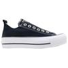 Converse Chuck Taylor All Star Lift Slip Ox Черные Женские Кроссовки Белые 563456C