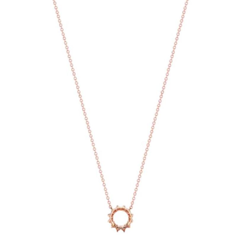 Tiffany & Co. Round Hollow Mini Diamond Necklace Unisex necklace Rose-Gold 67124812