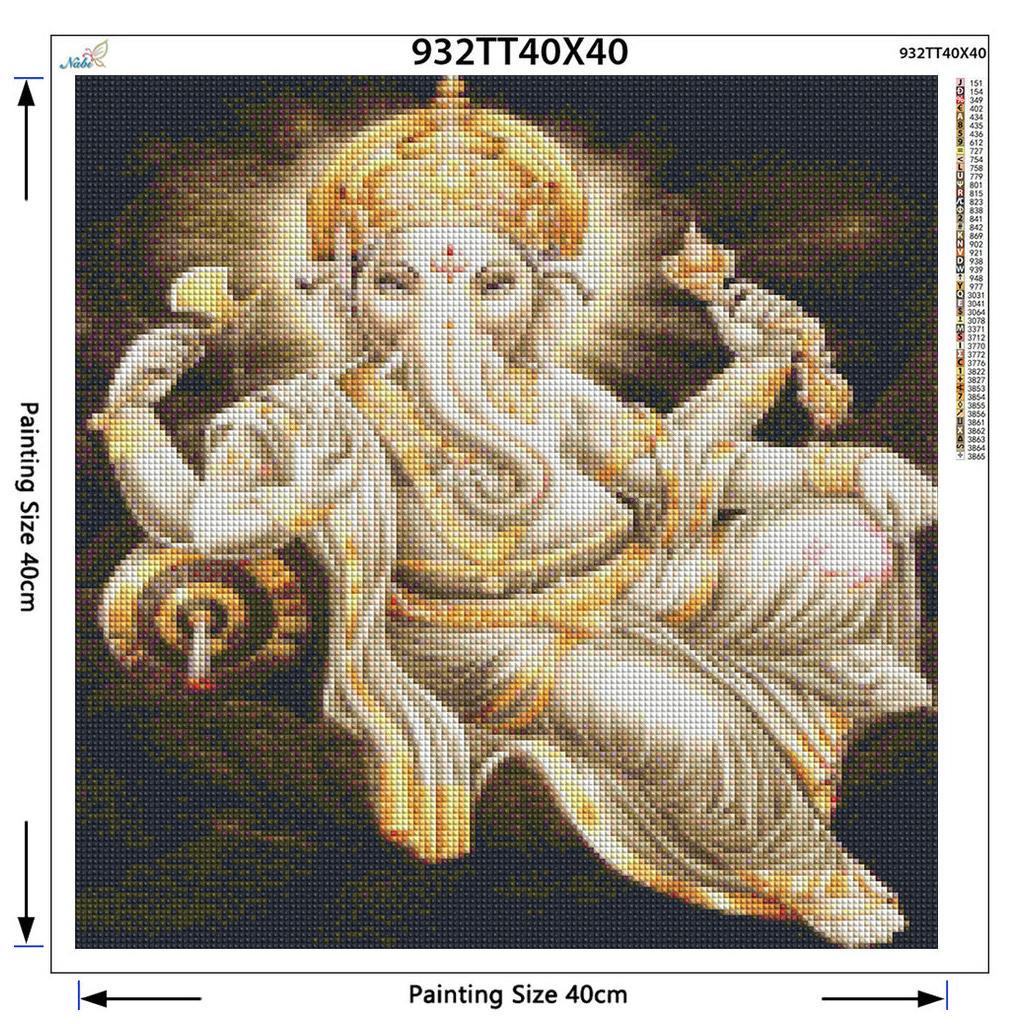 5D Алмазная вышивка Будда Изображение Стразы DIY Смола Алмазный узор Ганеша