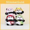 Soft And Cuddly Plush Panda Doll With Colorful Hat Perfect For Backpacks And Keyrings