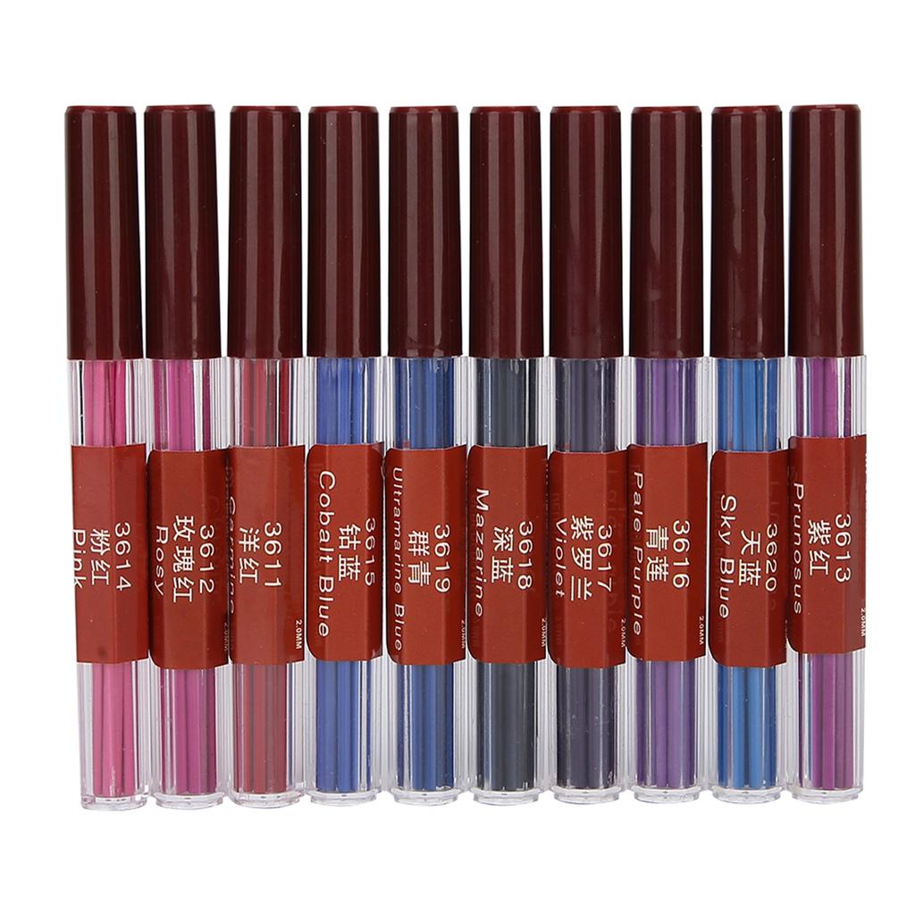 10 шт. 2,0 мм механический автоматический карандаш цветные стержни для рисования и письма
