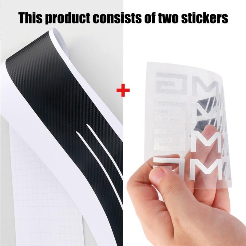 1PCS Car Tail Trunk Rear Bumper Protector Carbon Fiber Sticker For Opel Zafira B Corsa D Insignia Mokka Regal Car Accessories DP2