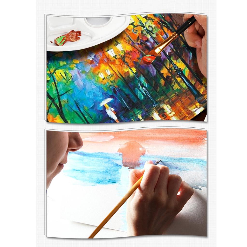 Pdtoweb Новые 12 тюбиков по 6 мл Набор акриловых художественных красок разных цветов Художественная кисть для холста