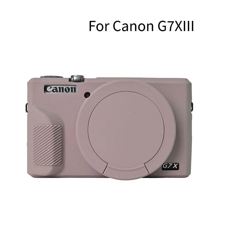 Мягкий силиконовый чехол-накладка G7X3 G7X2 Для Canon Powershot G7XII G7X II G7X Mark 2 G7X Mark III G7XIII С защитой объектива