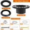 RV Toilet Seal Kit 385345892 RV Toilet Flange Kit Durable RV Toilet Flush Seal Replacement Parts Replaces 385311658 Flush Seal