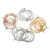 20-50pcs/lot 20 25 30 35 Mm  Silver/Gold Hoops Earrings Big Circle Ear Wire Hoops Earrings Wires For DIY Jewelry Making Supplies