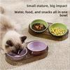 Миска для кошки, Миска для собаки, Наклонный край для защиты шейных позвонков, Двойная миска для питьевой воды, Миска для кошачьего корма, Миска для кошачьего риса, Миска для питомца