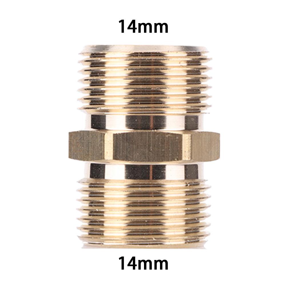 Соединительный элемент для шланга пистолета высокого давления, медный фитинг для шланга M22 с резьбой 14/15 мм, соединитель для шланга-распылителя для мойки высокого давления