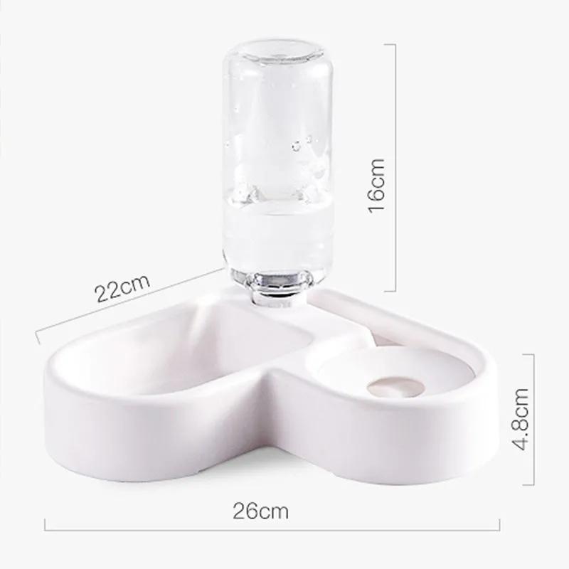 WTEMPO CSМаленькая и средняя миска для корма для собак, миска для кошек, товары для домашних животных, двойная миска, кормушка для домашних животных, автоматическая двойная поилка для кошек