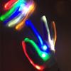 2 Pcs Light LED Glow Glove Rave Multi-Function Flash Finger Funny Luminous Colorful Gloves Children