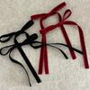 Bow Hair Rope Scrunchies Long Satin Ribbon Bow Elastic Hair Tie Ropes Satin Silky Bow Hair Ties French Bowknot Bands Rope Ponytail Holder Accessories