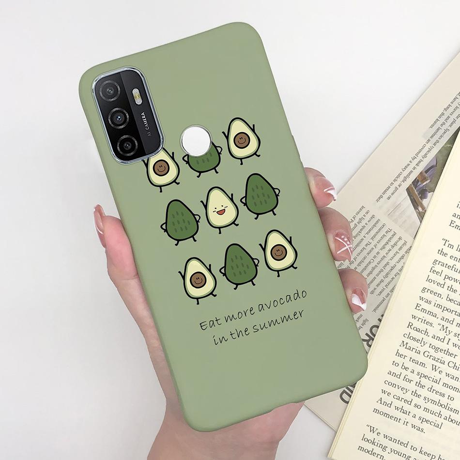 Чехол для OPPO A53S 2020 Мультяшный Coque Сердце Нарисованный Силиконовый Задняя Панель Телефона Для oppo a53s A 53s A53 s oppoa53 2020 Чехол-Ракушка