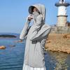 A Pair of Hair Ice Silk Sunscreen Clothes, Women's Summer New Breathable Sunscreen Clothes, Cycling Clothes, Large Brim Cardigan.