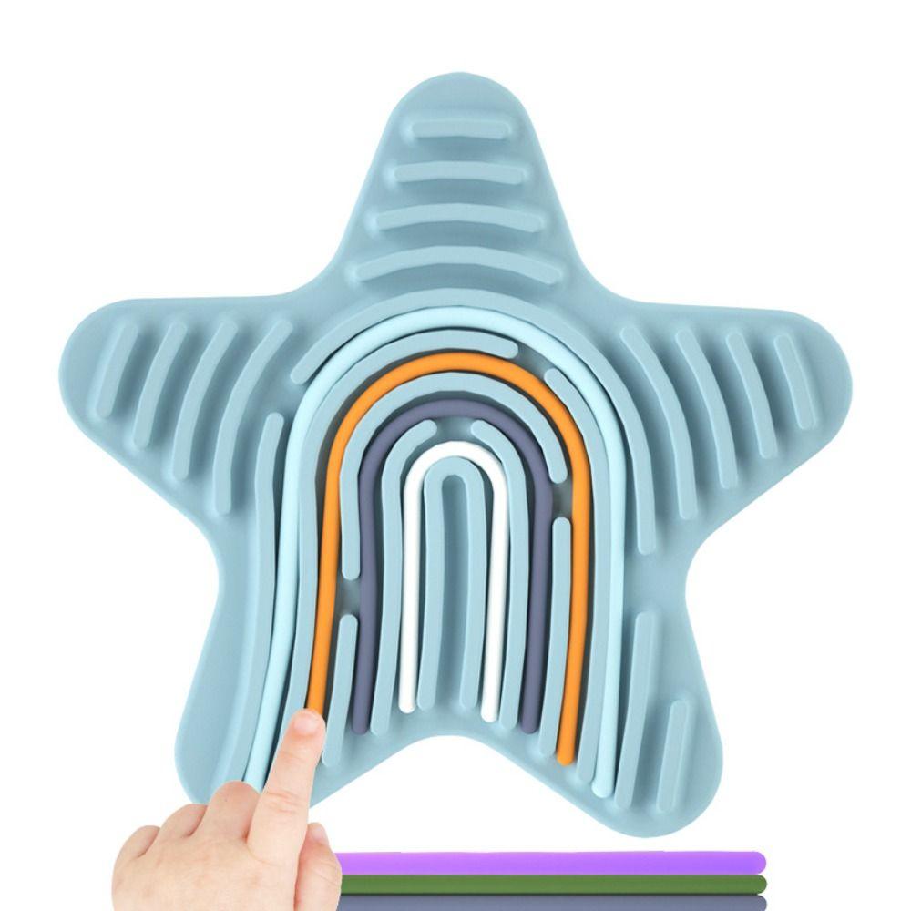 Calming Silicone Sensory Board Relax Decompression Toys Gift Calm Down Toy  Kids