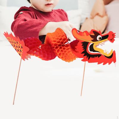 3D китайские бумажные игрушки дракона, подвесные наборы кукол ручной работы, набор «сделай сам» для весеннего фестиваля