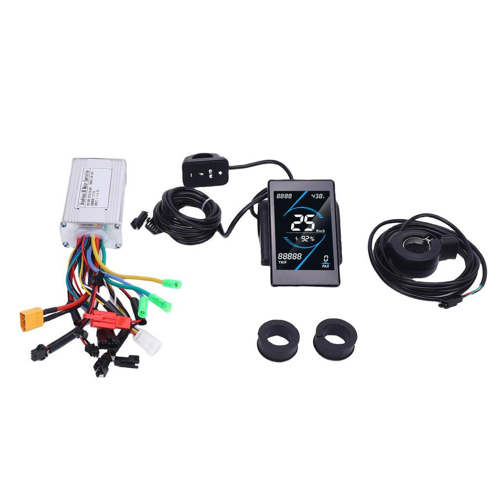 Electric Bike Controller Kit 17A Sine Wave Brushless Motor Controller T5S LCD Display Meter 130X Thu