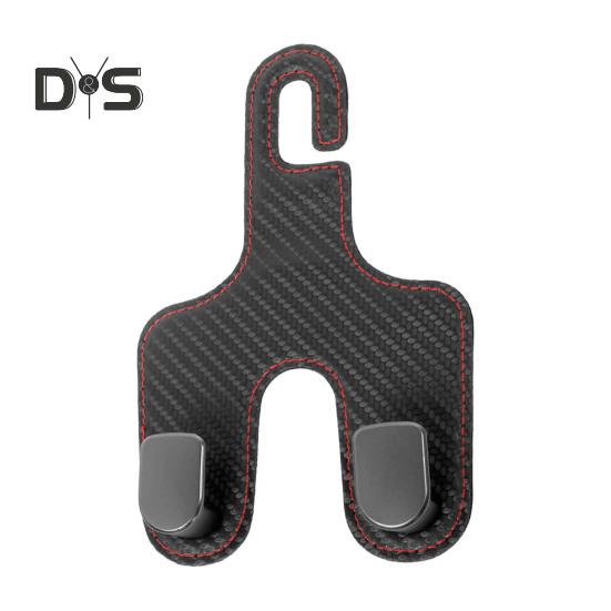 Двойные крючки на спинку автомобильного сиденья, высокая прочность, сильная несущая способность, простая установка, скрытый многофункциональный органайзер для хранения, крючок-вешалка