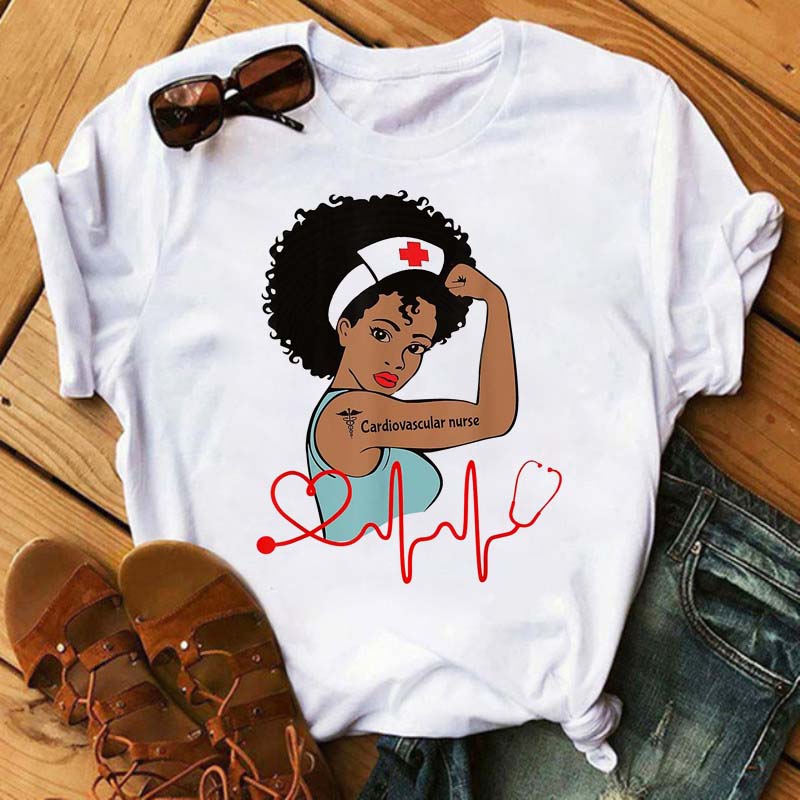 Women T-Shirt Keep Calm Funny Nurse T-Shirt Summer Nurse Graphic Printed Tops Casual Ladies Tee Harajuku Girl T-Shirts