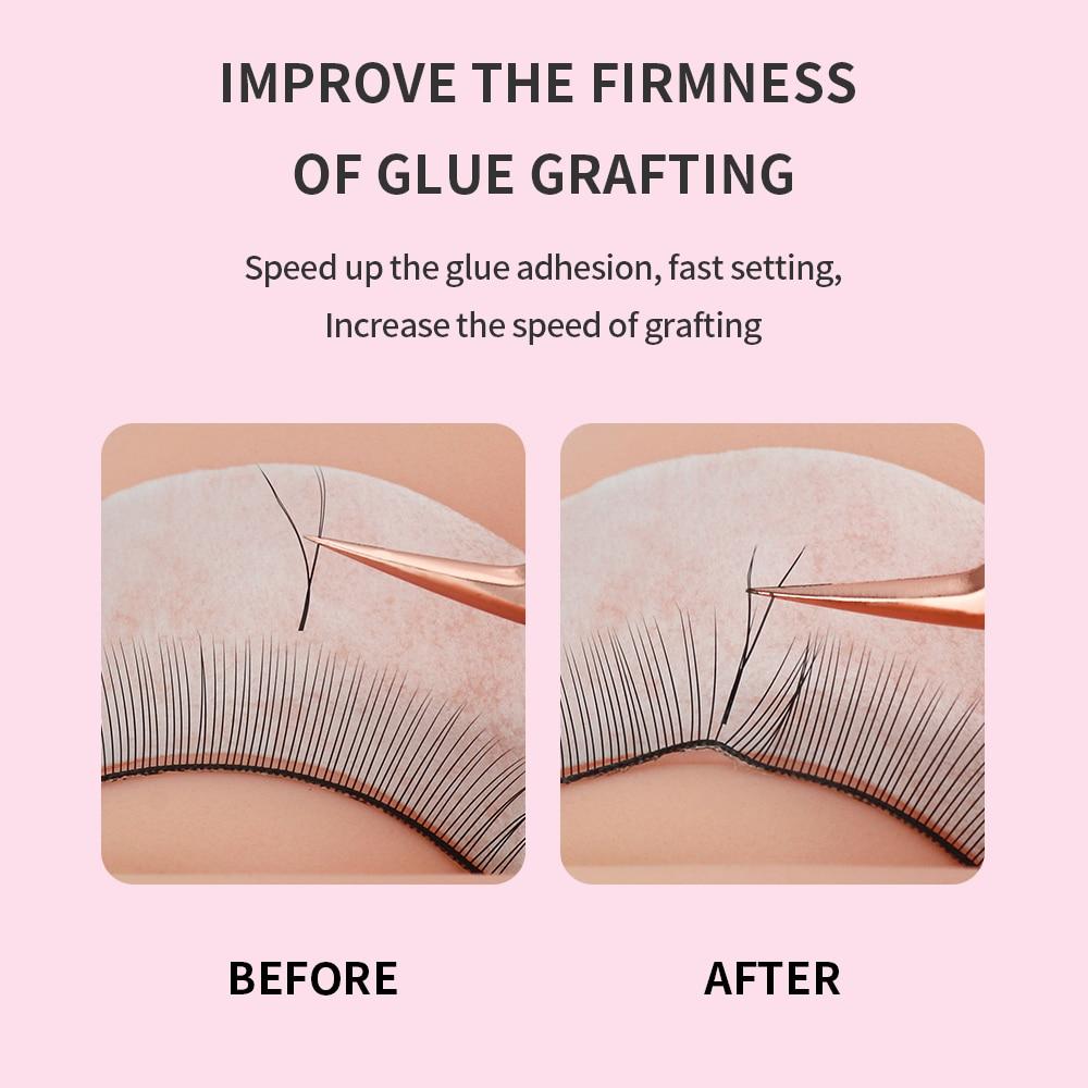 GLAMLASH 10 мл/15 мл фиксирующий агент Super Bonder для наращивания ресниц. Праймер для ресниц. Клей-помощник для ресниц.