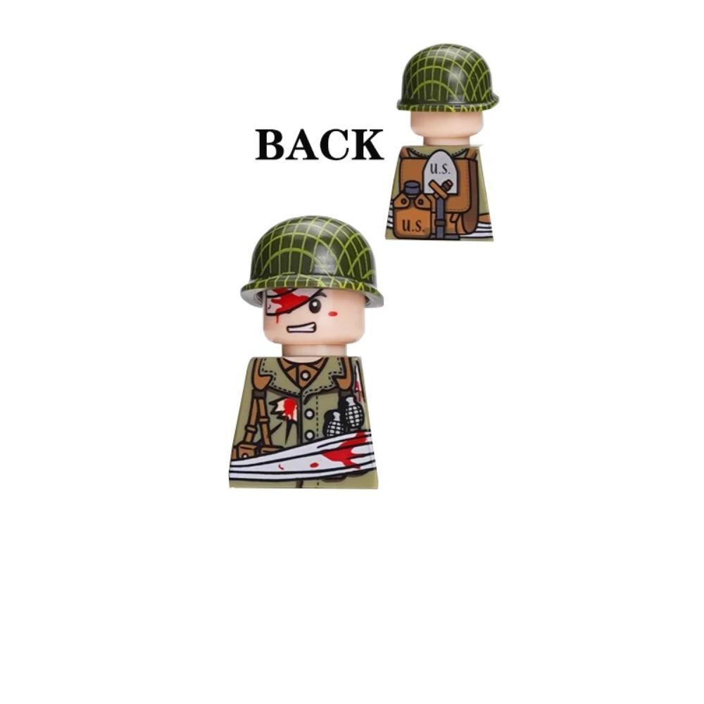 Детали солдат 101-й воздушно-десантной дивизии США, конструктор, офицер, армейский воин, пехота, военные аксессуары, оружие, кирпичики, игрушки GR03