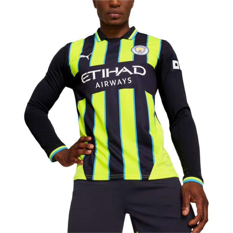 Puma Футболка мужская с длинным рукавом Manchester City SS24 Replica Away, желтая 775087-02