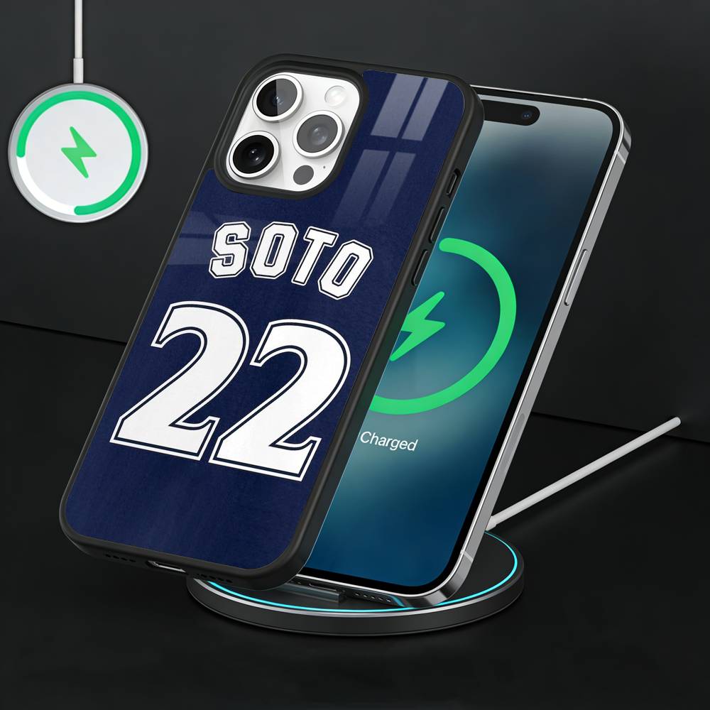 Бейсболист Хуан Сото 22 Чехол для телефона для iPhone 17, 16, 15, 14, 13 Plus, Pro Max Магнитный для Magsafe Беспроводная зарядка