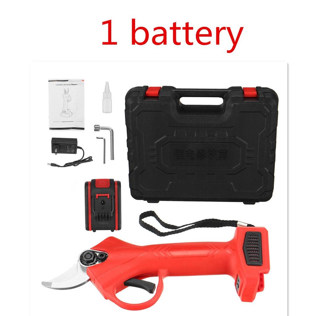 48 В Беспроводные Электрические Аккумуляторные Ножницы Секатор Инструмент для Дерева Сада Обрезки Ветвей Инструменты для Обрезки с 2 Литий-ионными Аккумуляторами