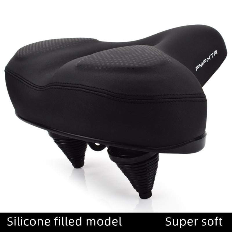 Мягкое седло MTB, утолщенная губка, велосипедное седло, силиконовое седло для дальних поездок, подушка для сиденья шоссейного велосипеда, пружина, амортизация