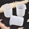 5pcs/set 50ml Silicone Measuring Cup Tools Round Silicone Mold Clear Graduated Epoxy Split Cup DIY for Casting Resin Mold