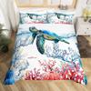 Colored Mushroom Three-Piece Quilt Cover 3D Digital Printing Bedding Set Mandala Bed Cover