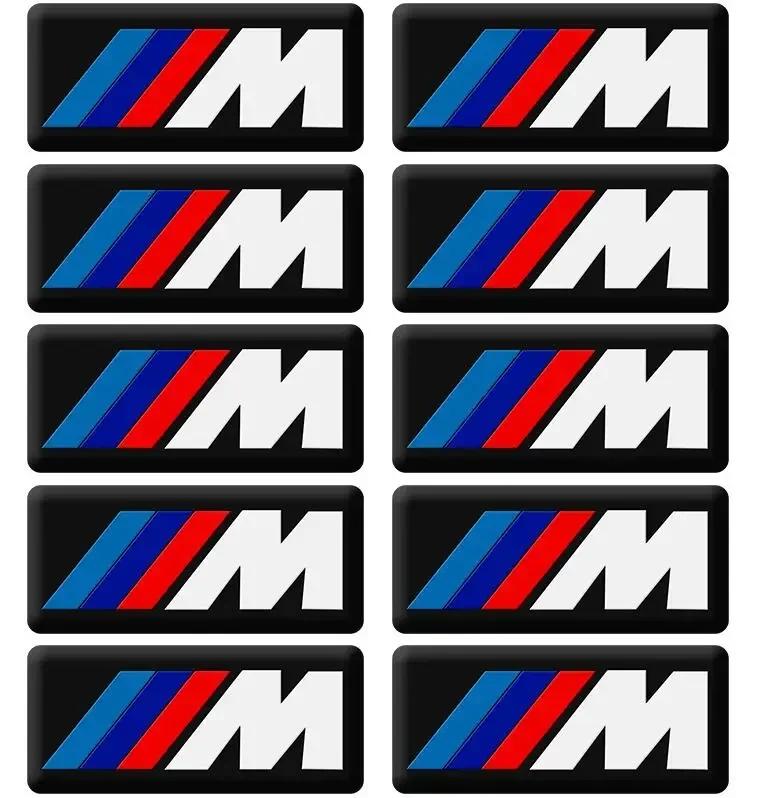 10 шт. Для BMW M Наклейка X1 X3 X4 X5 X6 X7 e46 e90 f20 e60 e39 f10 Автоаксессуары Наклейка в салон автомобиля Наклейка на руль автомобиля